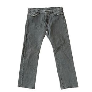 Levi’s 501 Original Fit Button Fly Jeans Gray Denim Men’s W38 L32